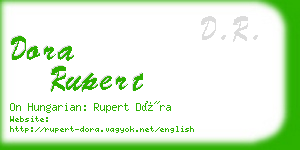 dora rupert business card